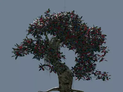 Alien Fantasy Plant Tree 01 3D model