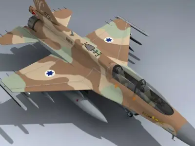 F-16D Block 40 Israeli 3D model
