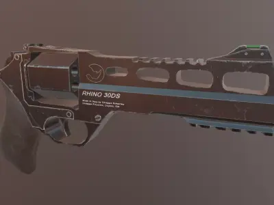 Chiappa Rhino Revolver Low-poly 3D model purchase