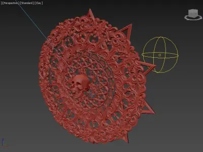 Ornament skull give away Free 3D model