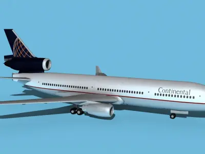 McDonnell Douglas MD-11 Continental 2 3D model