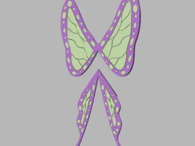 Shinobu Butterfly hairpin Demon Slayer 3D print model