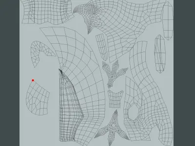 Harpy eagle Low-poly 3D model