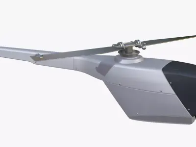 RC Helicopter Recon Drone M1 3D model
