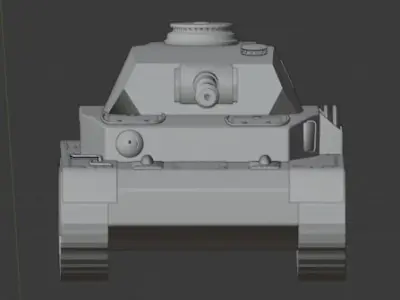 Tank PzKp 3D model