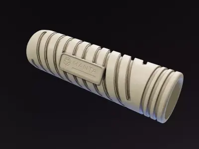 Manta V2 Suppressor Cover Low-poly 3D model