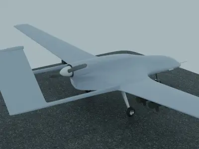 Bayraktar tb 2 Created by Ukrainian designer Free 3D model