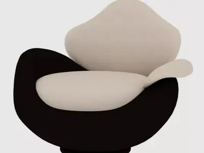 Two-color armchair  Free 3D model