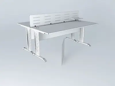 2-MAN WORKSTATION 1800x1550x750mmH Free 3D model