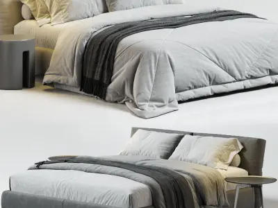 Flexform Newbridge Soft Bed 3D model