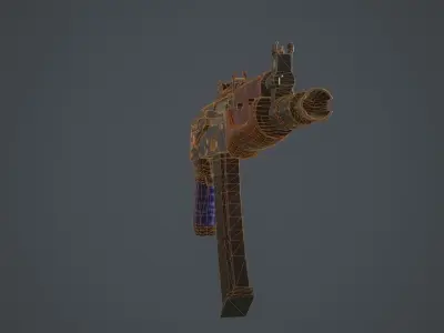 AKS-74u rifle Free low-poly 3D model