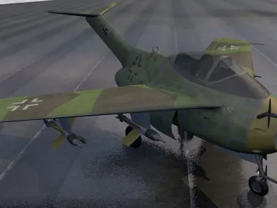 Focke-Wulf Ta-183N Huckebein 3D model