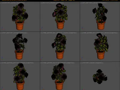 Plant Low-poly 3D model
