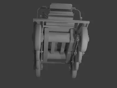 EWS Ground Drone Volya-E Low-poly 3D model