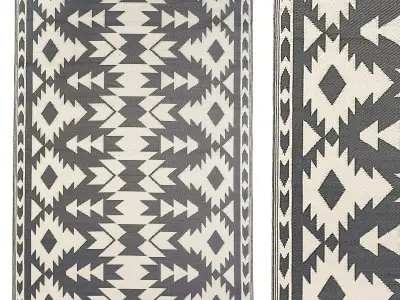 Urban Outfitters Mira Reversible Indoor-Outdoor Mat 3D model