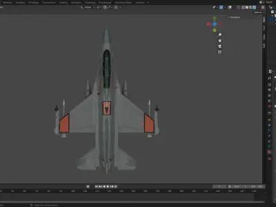 F-16D Egyptian Airforce 3D model