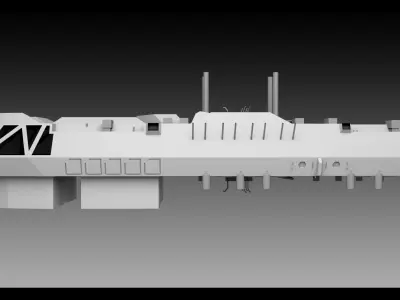 Sci-fi Station 01- High detail 3d models 3D model