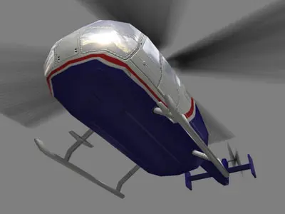 Bo105 V5 Helicoopter Low-poly 3D model