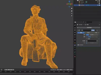 Military sculpture warrior  military battle war hero  soldier 3D print model 30