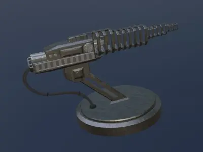 Electromagnetic gun 3D model