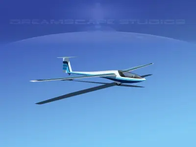 DG-400 15-Metre Motorglider V14 3D model