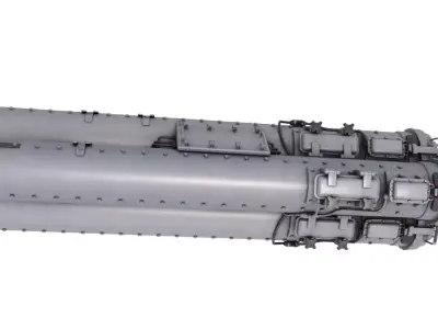 Mk-32 Surface Vessel Torpedo Tubes 3D model