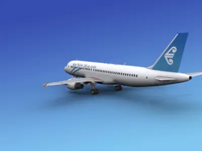 Airbus A320 Air New Zealand 3D model