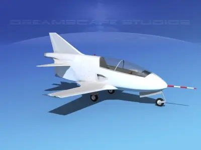 Bede BD-5J Microjet Unmarked 3D model