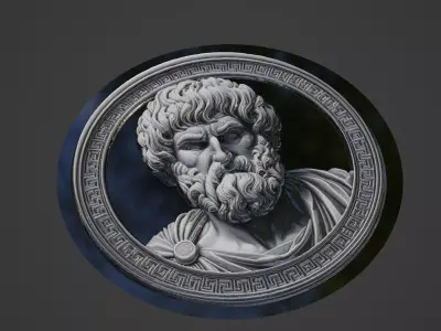 Aristotle Medallion 3D print model