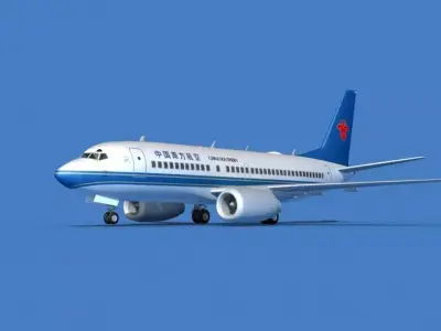 Boeing 737 MAX 7 China Southern 3D model