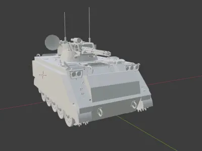 M163 Vulcan Air Defense System Free 3D model