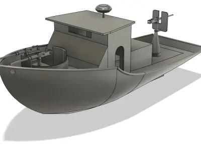 Pibby River Patrol Boat 3D print model
