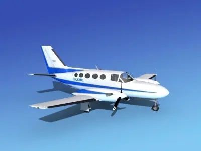 Cessna 425 Conquest I V03 3D model