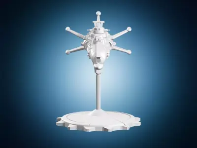 Futuristic Sci-Fi Spaceship Cruiser 3D print model