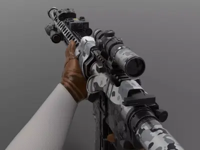 m4 Tactical Fps - Tps Low-poly 3D model