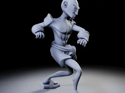 Samurai 4 poses - 3D Print Models 3D print model