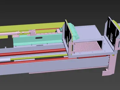 Cylinder drive mechanism 3D model