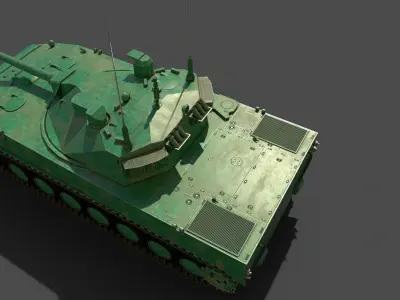 Sprut SD Light Tank Free low-poly 3D model