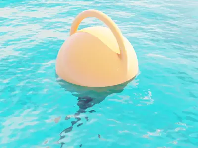 Mooring Buoy Low-poly 3D model