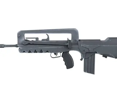 famas  gun Low-poly 3D model