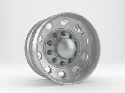 10 LUG ALCOA MILLED WHEELS 3D model