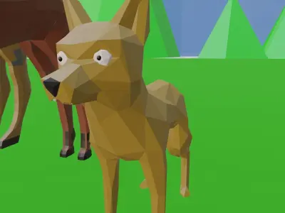 Animal Collection 3D lowpay 3D Low-poly 3D model