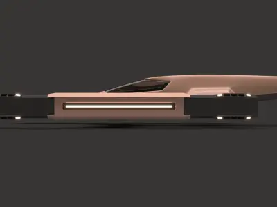 Racing Spaceship Vega 3D model