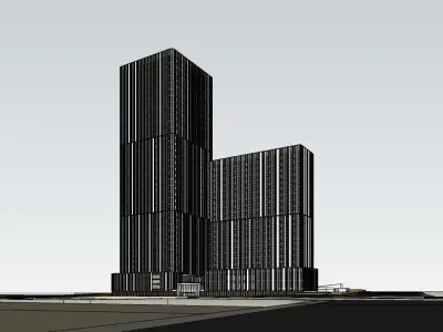 Urban Oasis Office Building -Skyline Harmony Free 3D model
