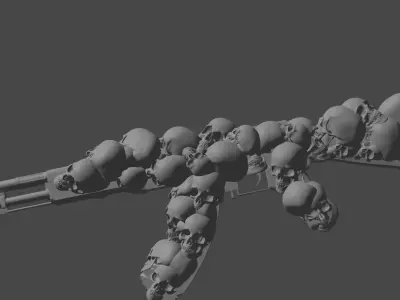 ak skull skin 3D model