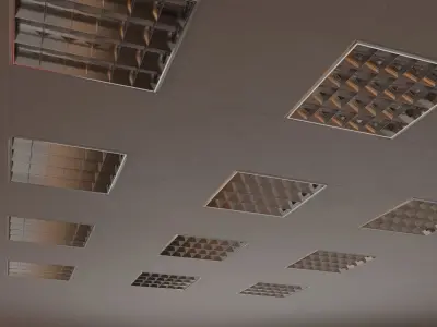 Office ceiling lamp 3D model