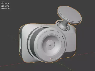 Garmin Dash Camera 3D Model Realistic Car Dashcam Asset Low-poly 3D model