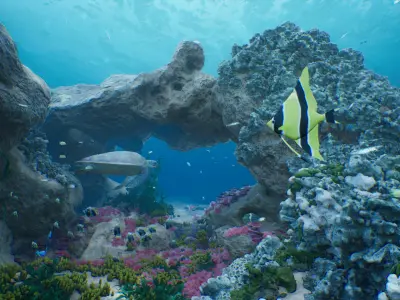 Sea Animal Mega Pack Low-poly 3D model