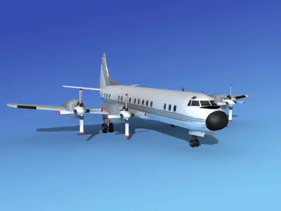 Lockheed L-188 Electra HP Corporate 1 3D model