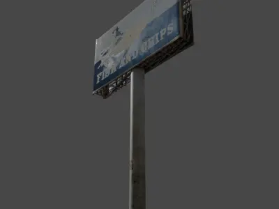Advertisement Billboard Free low-poly 3D model